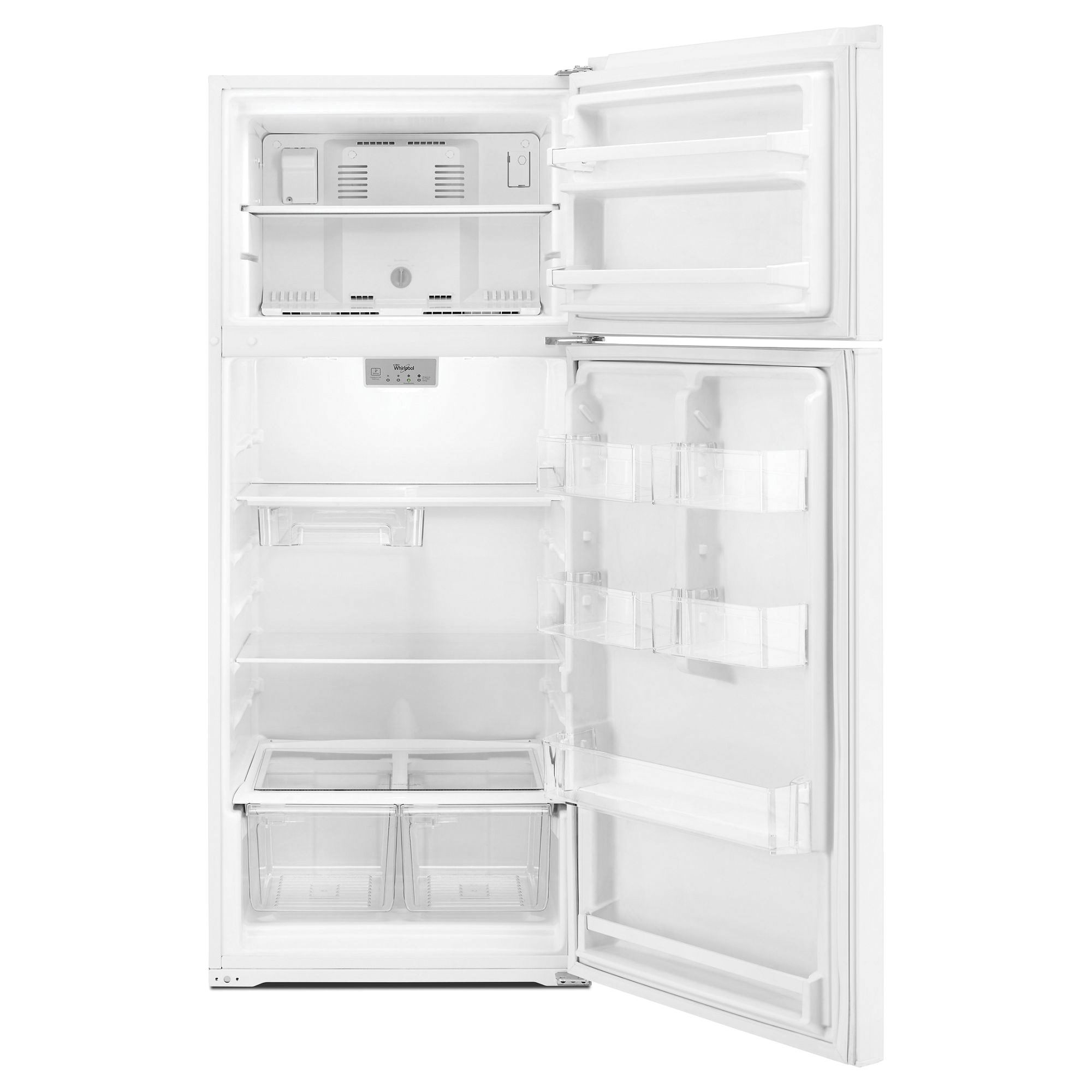 Whirlpool WRT518SZFW Top-Freezer Refrigerator, 17.64 cu-ft Overall, 14 cu-ft Refrigerator, 4 cu-ft Freezer, 2-Door