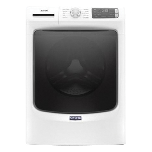 Maytag MHW5630HW Front Load Washer, 4.5 cu-ft, 120 VAC, Knob Control, Stainless Steel, White