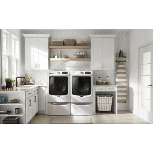 Maytag MHW5630HW Front Load Washer, 4.5 cu-ft, 120 VAC, Knob Control, Stainless Steel, White