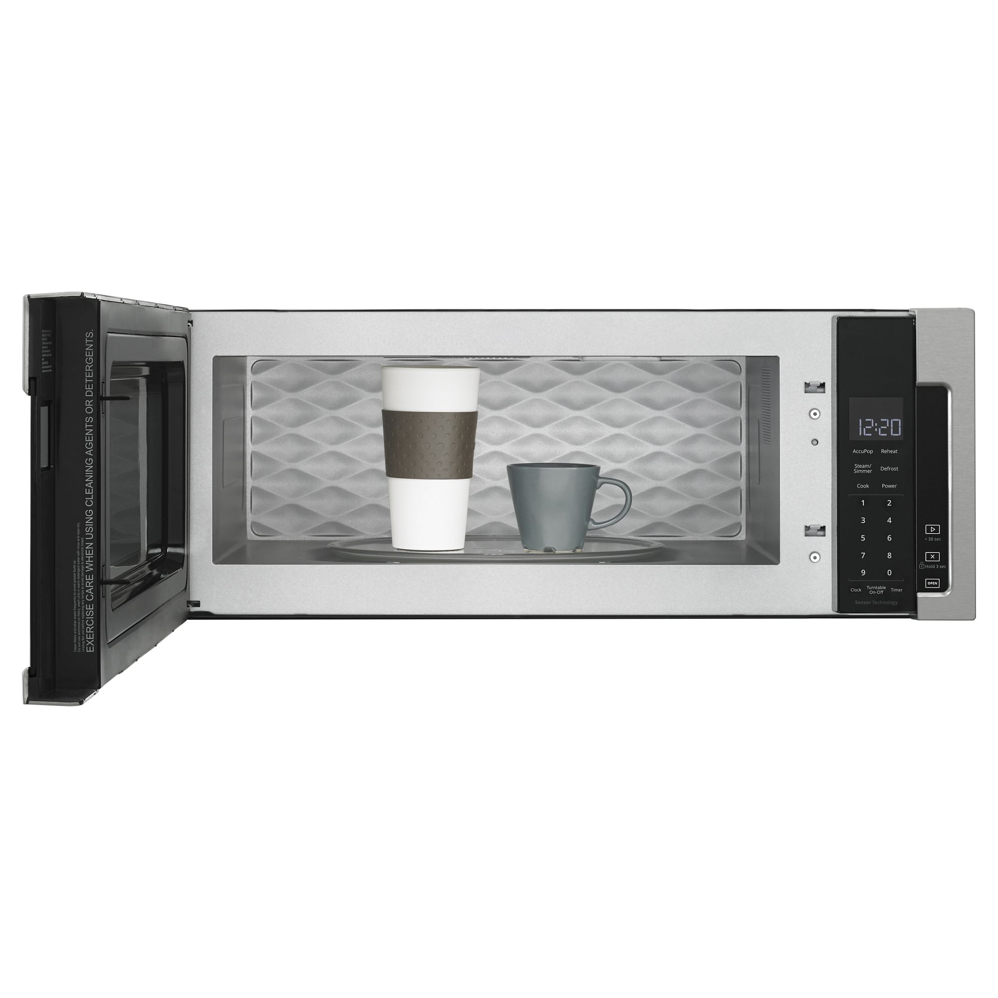 Whirlpool WML75011HZ Over-the-Range Microwave, 1.1 cu-ft, 1000 W, Fingerprint-Resistant Stainless Steel