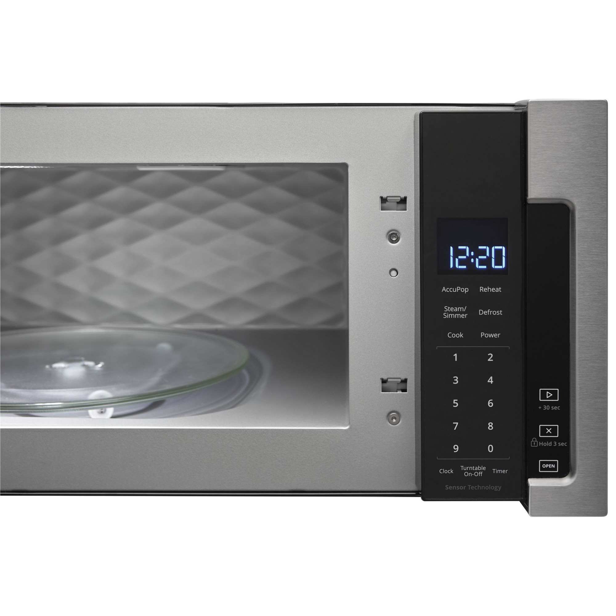 Whirlpool WML75011HZ Over-the-Range Microwave, 1.1 cu-ft, 1000 W, Fingerprint-Resistant Stainless Steel