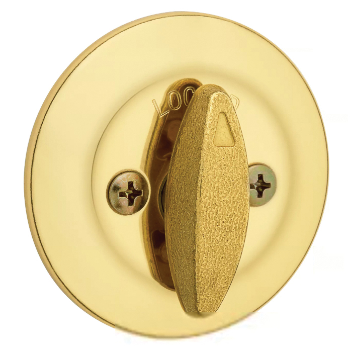 Kwikset 600 Series 96600-747 Deadbolt, 3 Grade, Keyed Different Key, Metal, Polished Brass, 2-3/8 to 2-3/4 in Backset - 2
