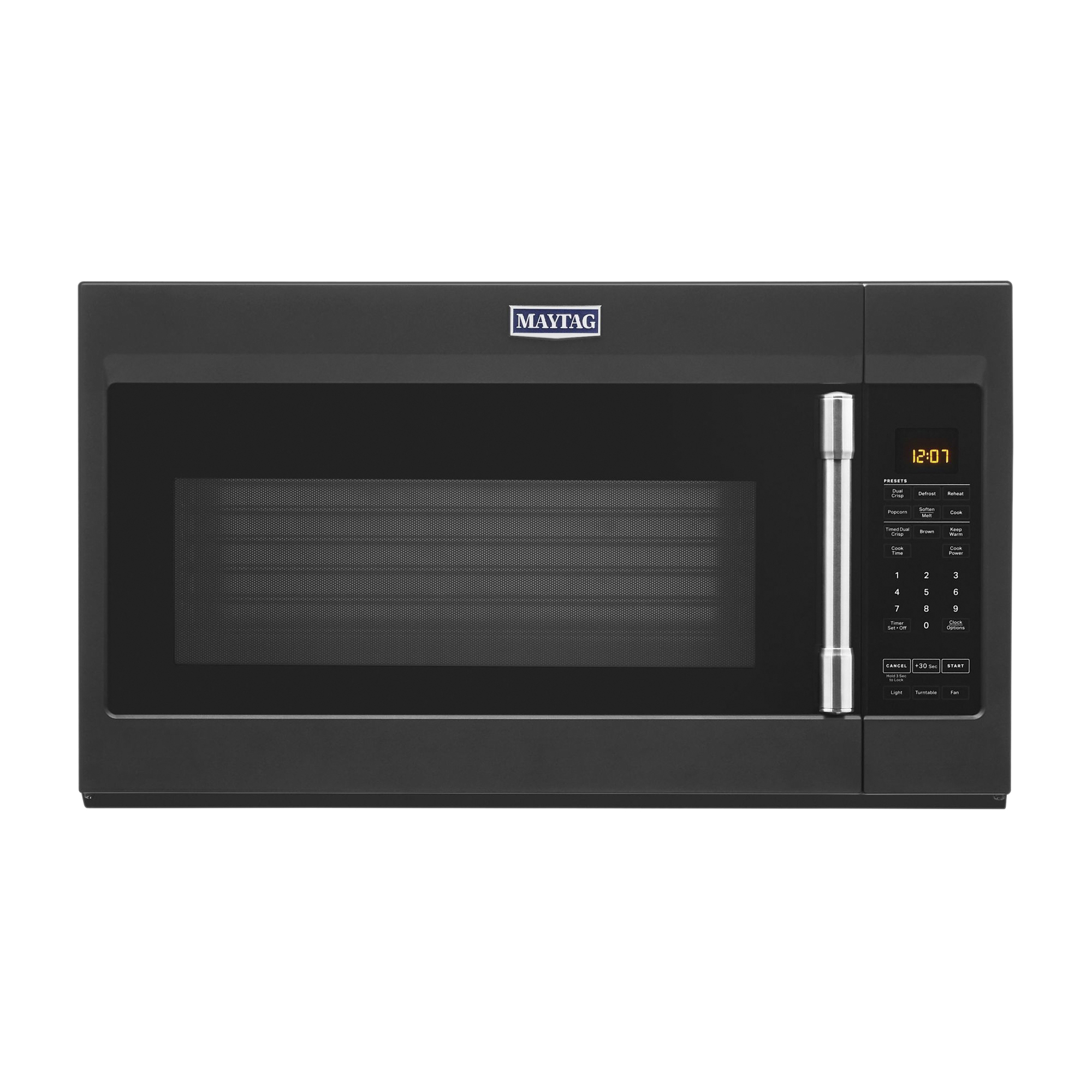 Maytag MMV5227JK Over-the-Range Microwave, 1.9 cu-ft, 950 W, Cast Iron Black