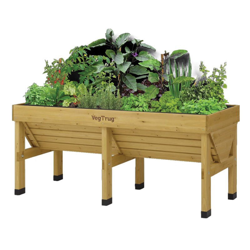 Classic VTNMD0367 Raised Bed Planter, 183 cm L, 76 cm W, 80 cm H, Cedar Wood, Natural