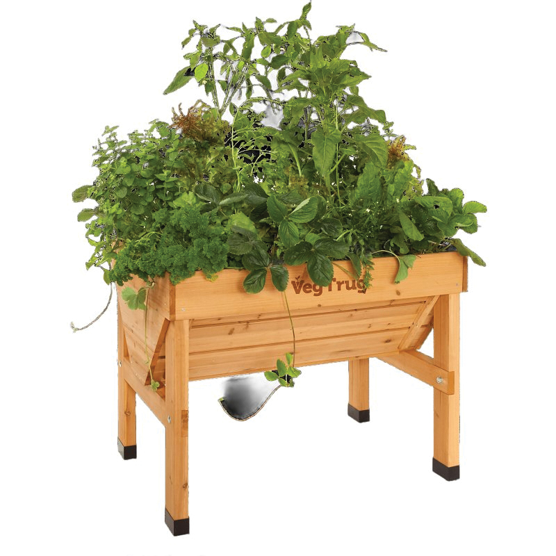 Classic VTNS0361 Raised Bed Planter, 103.4 cm L, 76 cm W, 80 cm H, Cedar Wood, Natural