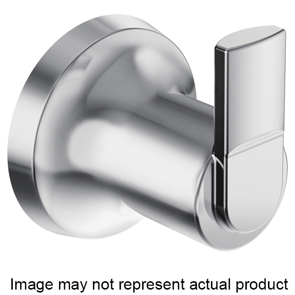 Zyla Series Y1603BL Robe Hook, 30 lb, 1-Hook, Zinc, Matte, Wall