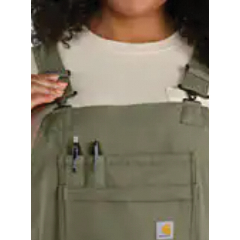 Carhartt Force Series 106235-N04-M Bib Overalls, M, 37 in, 31 in, Cotton/Elastane/Polyester, Black, Relaxed Fit, Regular - 3