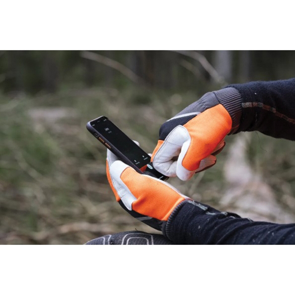 Functional Saw Protective Gloves, Husqvarna, M, Soft Knitted Cuff - 4
