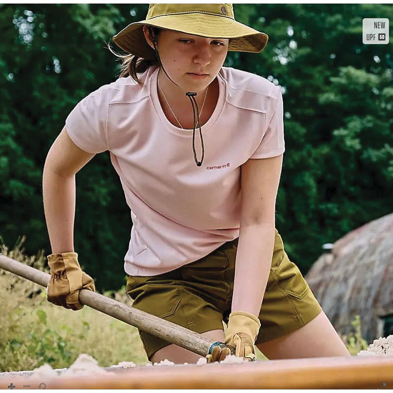 Carhartt Sun Defender Series 106830-V84-L Shirt, L, Regular, Polyester, Fresh Lavender, Crewneck, Short Sleeve - 3