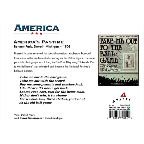 Avanti Press 206376 Crowd Of People In Stands Card, 6.7 in W, 4-3/4 in H, And the crowd goes wild!, Paper - 3