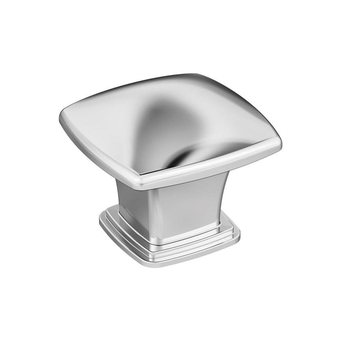 Amerock Everyday Basics Garfield Series BP3702026 Cabinet Knob, 1 in Projection, Zinc, Polished Chrome