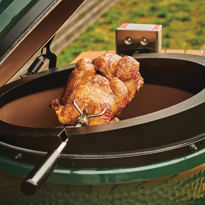 Big Green Egg 136497 Rotisserie Kit, Stainless Steel Spit Rod - 2