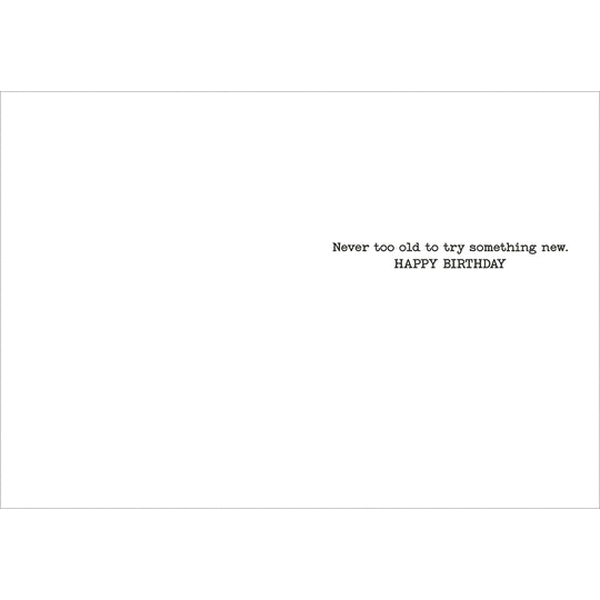 Avanti Press 206437 Man with Mustache Portrait Card, Birthday, Never too old to try something new. Happy Birthday - 2