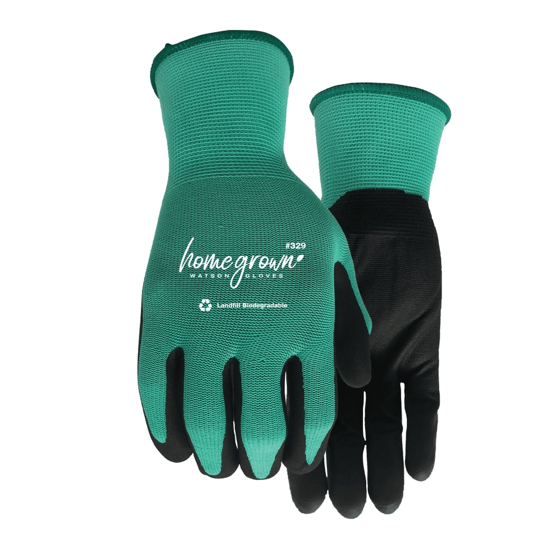 329-M Coated Gloves, Women's, M, Knit Wrist Cuff, Nitrile Coating, Nylon, Green