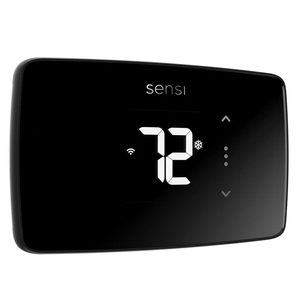 Smart Thermostat, Sensi, Lite, 24 VAC, LCD Display, Black - 1