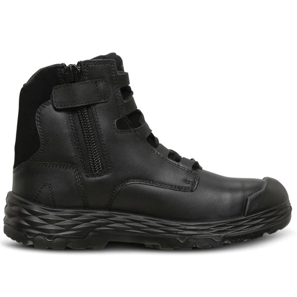 Mack Force Series K0FORCEZBBF105 Safety Boots, 10.5, Black, Zipper - 2