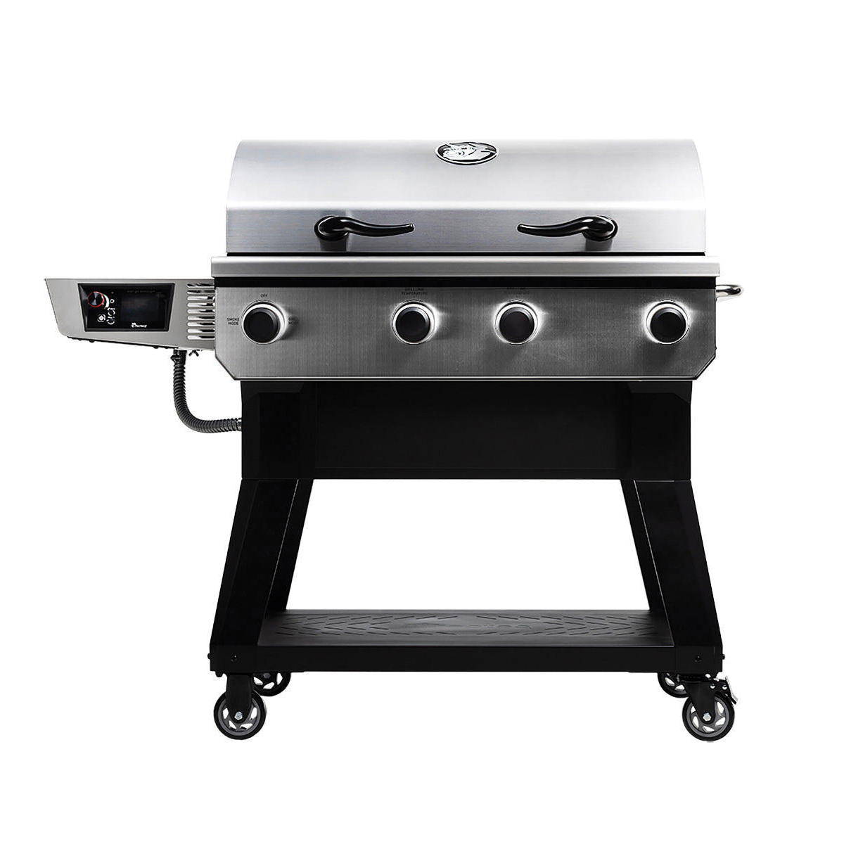 Wood Pellet & Gas Grill, Recteq, X-Fire Pro, Dual Mode, 842 sq-in Cooking Surface, Smoker Included, Stainless Steel - 1