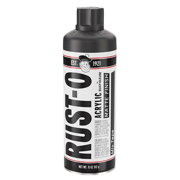 Rust-O 392227 Artist Paint, Matte, Mix Tape, 11 oz Aerosol Can