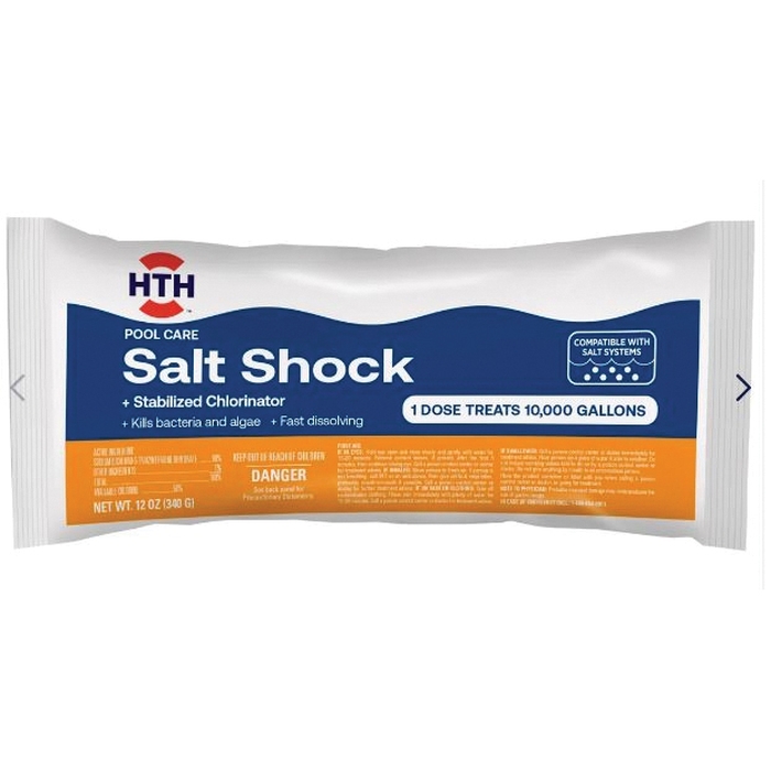 Pool Care 52047 Salt Shock, 12 oz Box, Crystalline, White