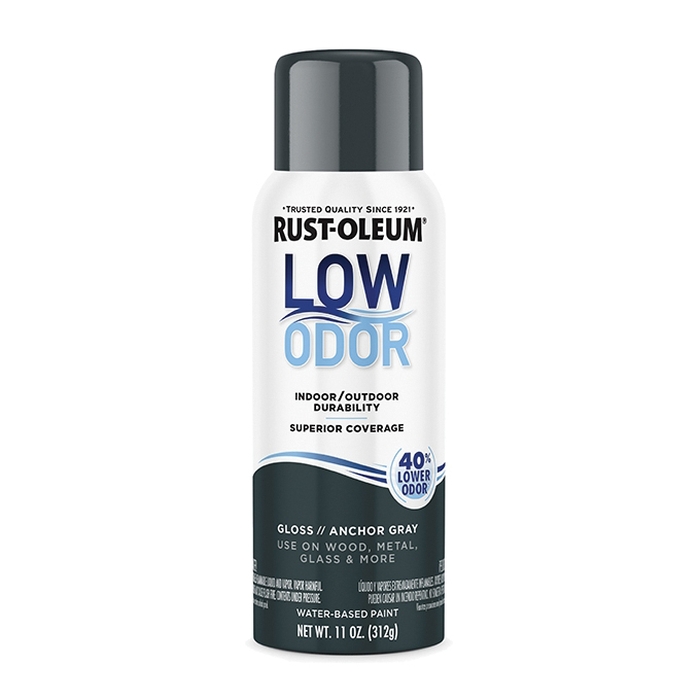 388246 Premium Paint, Gloss, Anchor Gray, 11 oz Aerosol Can
