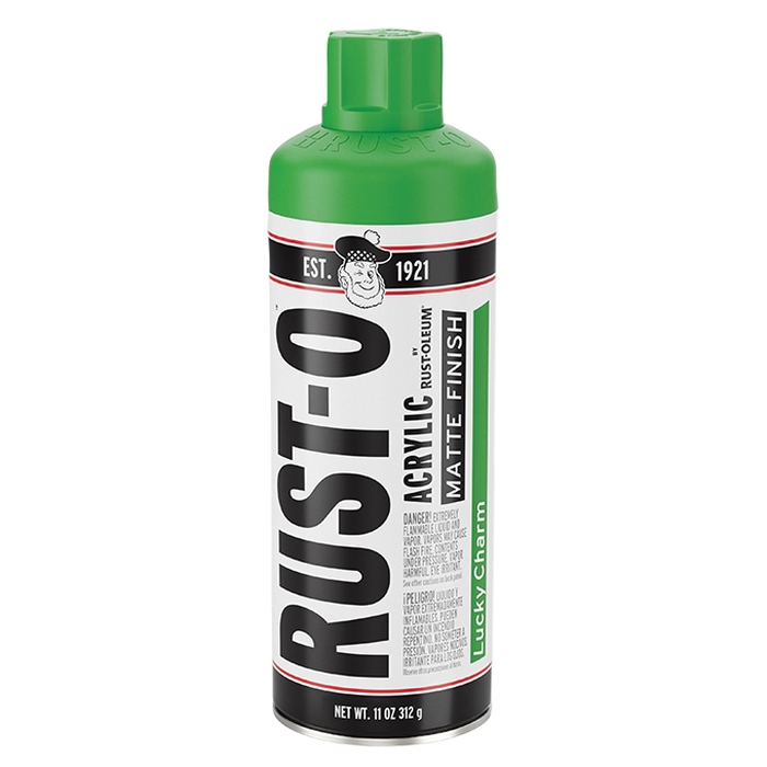 Rust-O 392206 Artist Paint, Matte, Lucky Charm, 11 oz Aerosol Can