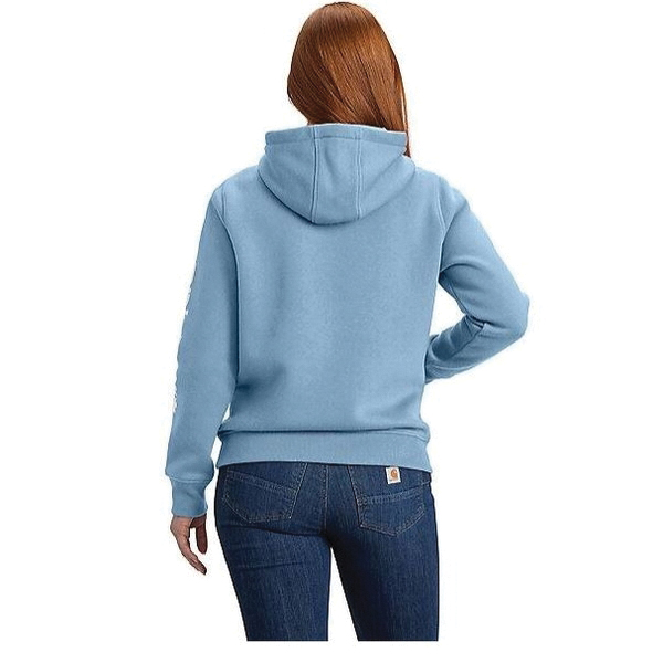 Carhartt 102791-HL7-M Sweatshirt, M, Regular, Cotton/Polyester, Summer Sky Blue Heather, Hooded - 2