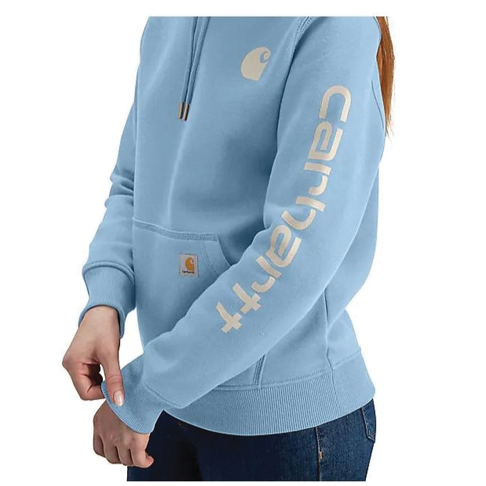 Carhartt 102791-HL7-M Sweatshirt, M, Regular, Cotton/Polyester, Summer Sky Blue Heather, Hooded - 3