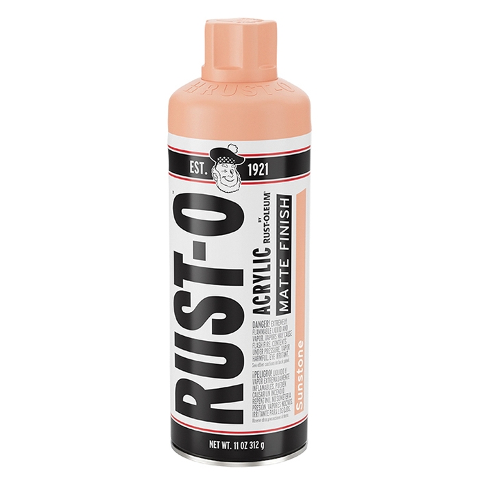 Rust-O 392213 Artist Paint, Matte, Sunstone, 11 oz Aerosol Can