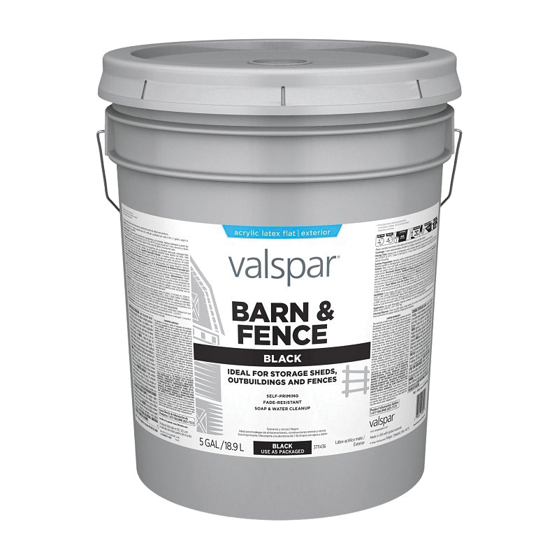3711436 Barn and Fence Paint, Black, 5 gal