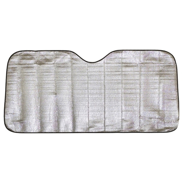 Kole Imports CR011 Auto Sun Shade, 46-3/4 in L, 23-1/2 in W, Foam/Silver Foil, Metallic/White - 3