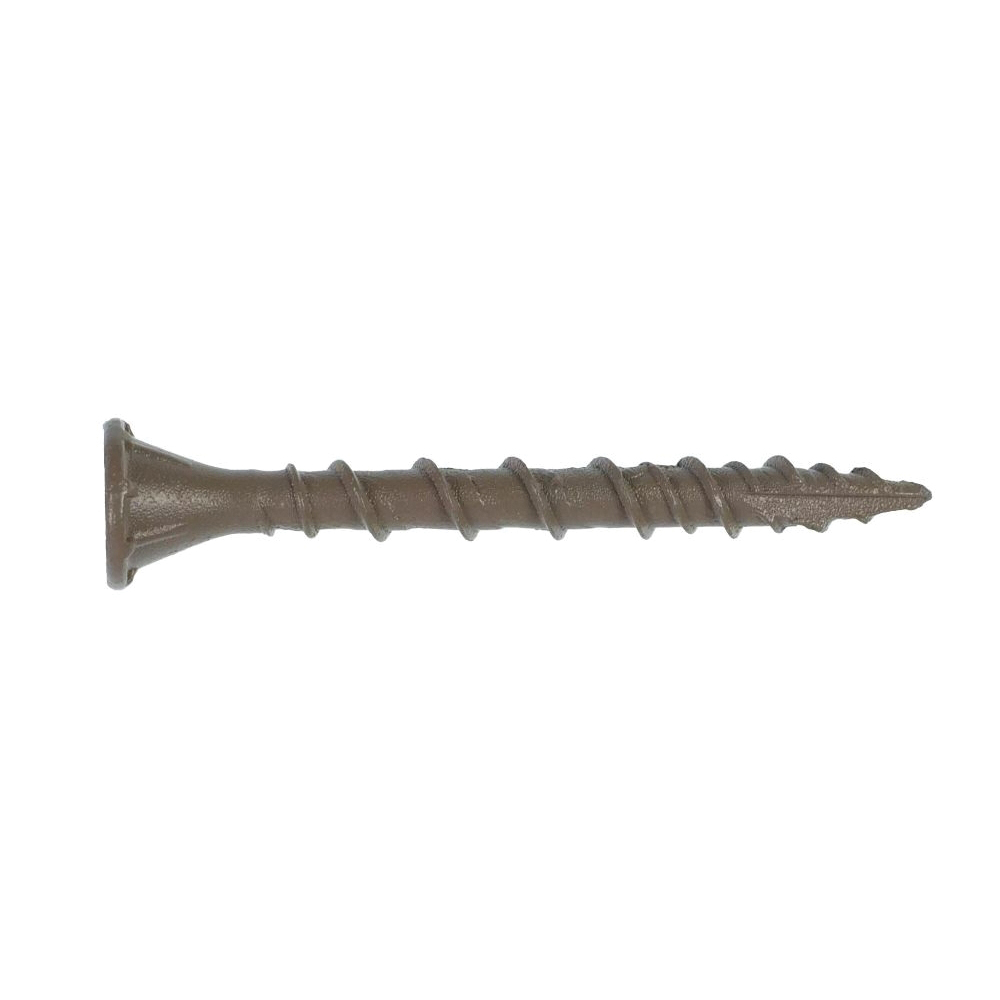 Deck-Drive HCKDSVT158S Collated Screw, #8 Thread, 1-5/8 in L, Rimmed Flat Head, T25 Drive, Steel