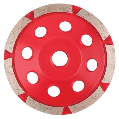 49-93-7700 Cup Wheel, 4 in Dia, 1 in Thick, 5/8-11 Arbor, Diamond Abrasive