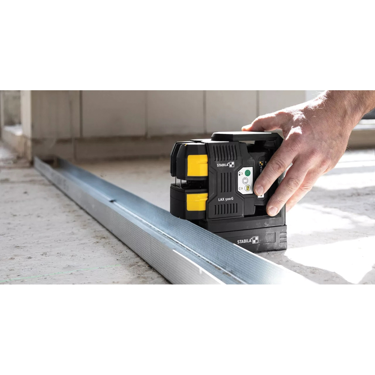 Stabila 03520 Cross Line and Plumb Laser Set, 130 ft, 1/8 in Accuracy - 2