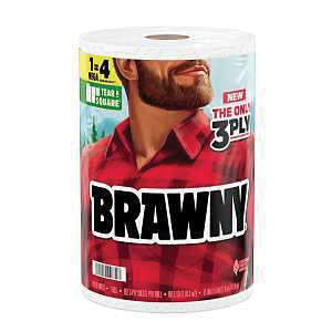 Tear-A-Square 44672 Paper Towel Roll, 3-Ply