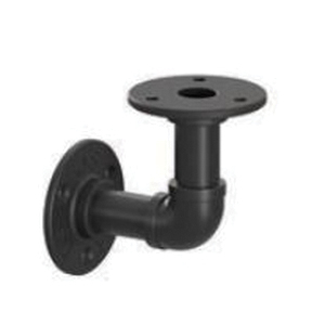 201, Birmingham Series RP-201BREL-4BK Elbow Style Premium Decorative Shelf Bracket, 50 lb, 2.6 in L, Black