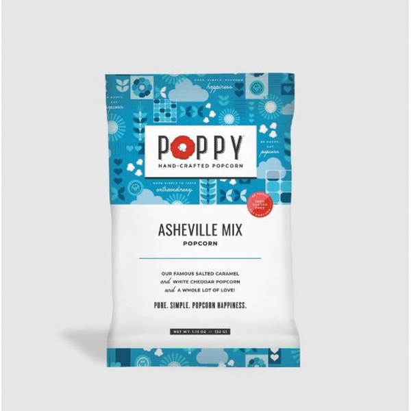 Poppy Handcrafted Popcorn AMSNACK Popcorn, Asheville Mix, 1.7 oz Bag - 2
