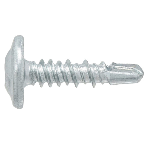 116136 Lath Screw, #8 Thread, 1-5/8 in L, Truss Washer Head, Star Drive, Self-Piercing Point