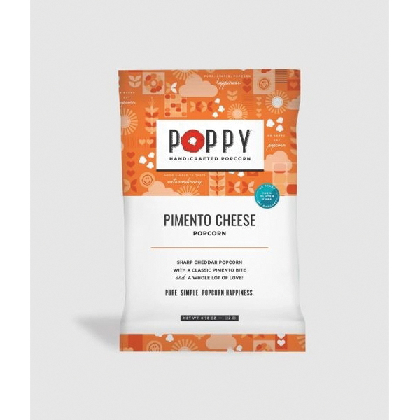 Poppy Handcrafted Popcorn PCSNACK Popcorn, Pimento Cheese, 0.8 oz Bag - 2