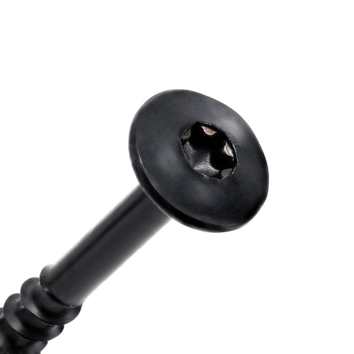 116989 Exterior Screw, #10 Thread, 3 in L, Serrated Hi-Lo Thread, Wafer Head, Torx Drive, Three-Sided Pyramid Point