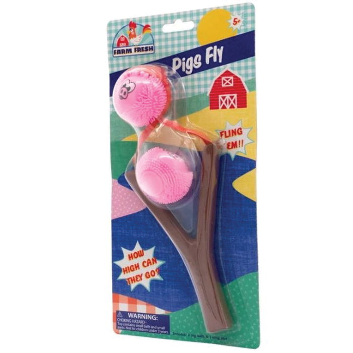 Farm Fresh Pigs Fly 5790 Toy, 5 years and Up, Plastic, Brown/Light Pink/Orange - 3