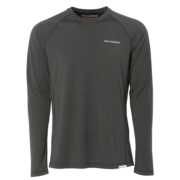 Grundens Grundies Series 30005-025-0015 Crew Top, L, Gray - 2