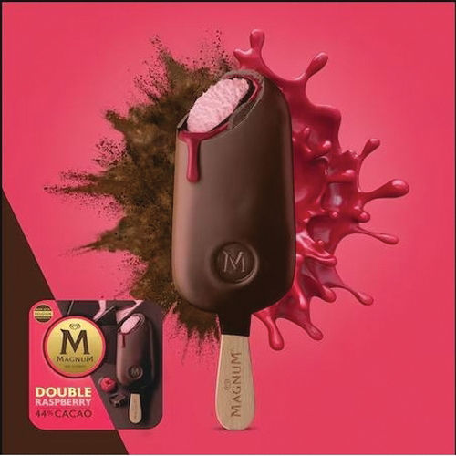 Magnum 64396550 Ice Cream, Bar, Double Raspberry, 9.12 oz - 3
