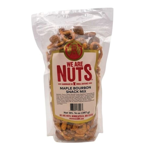 We Are Nuts 19014FSM Snack Mix, Maple Bourbon, 14 oz Bag - 2
