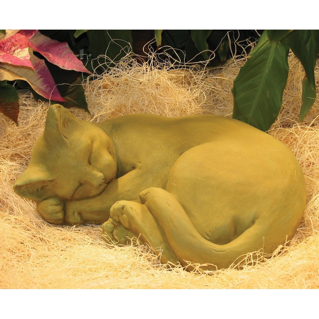 NICHOLS BROS STONEWORKS GNCCRL Nichols Bros Stoneworks GNCCRL Garden Statue, Curled Cat - 1
