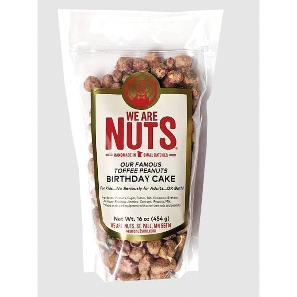 We Are Nuts 13008FSM Snack, Birthday Cake Toffee Peanuts, 16 oz Bag - 2