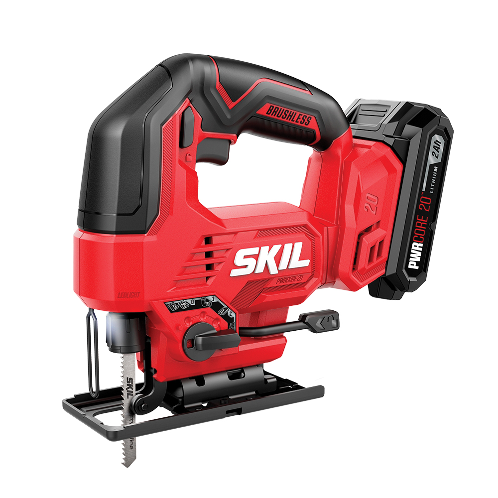 JS8290B-10 Jigsaw Kit, Battery Included, 20 V, 2 Ah, 1 in L Stroke, 3000 spm SPM