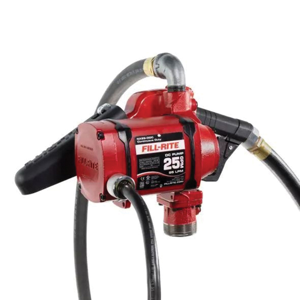 NX25-DDC Series NX25-DDCNB-AA Fuel Transfer Pump, 12 ft L Suction Tube, 1 in Outlet, 25 gpm, Cast Iron