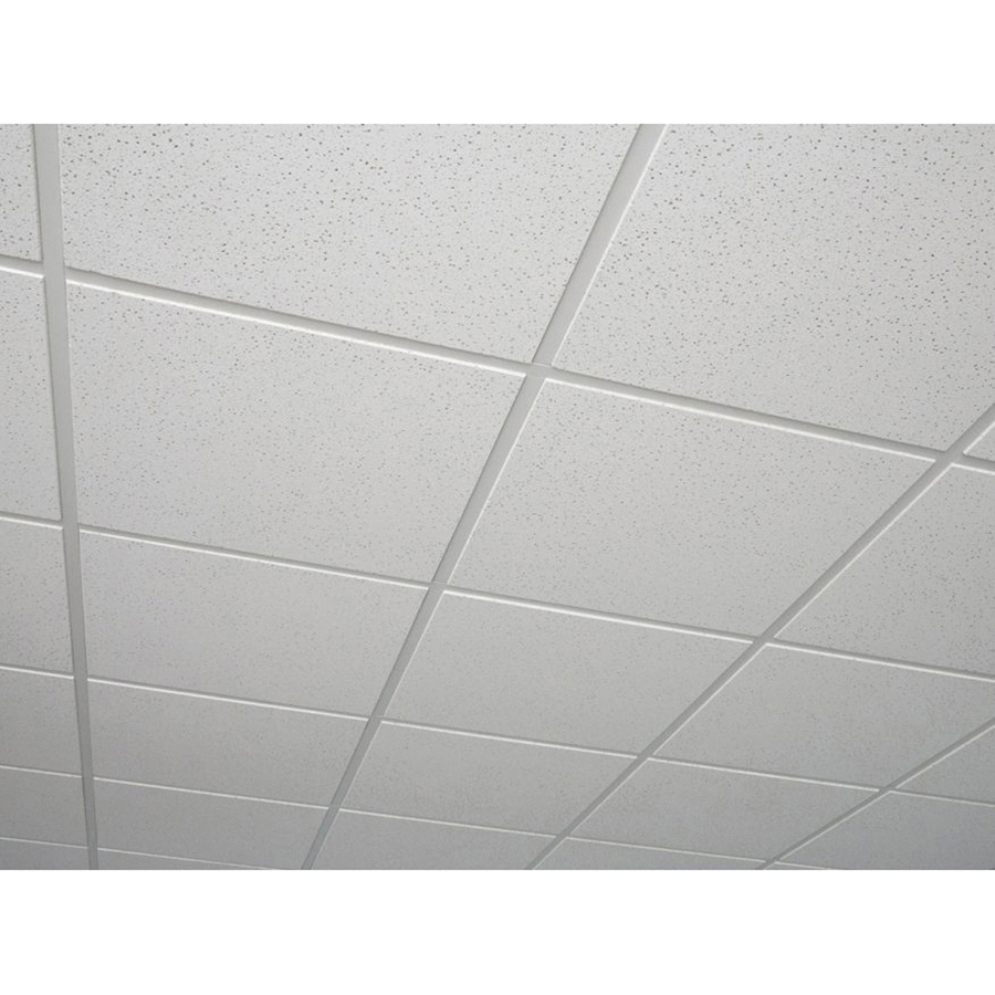 Firecode R2415 Acoustical Panel, 4 ft L, 2 ft W, Non-Directional, Square Shape/Pattern, Mineral Fiber Fabric