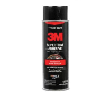 08090 Super Trim Adhesive, Liquid, Mild Solvent, Yellow, 19 oz Aerosol Can