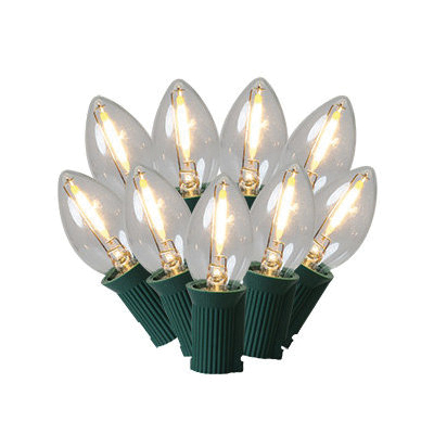 Classic C7 Light String, Holiday Bright Lights, 24 ft L, Warm White - 1